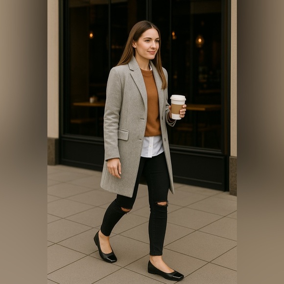 DV by Dolce Vita Black Toe Cap Ballet Flats Women’s Size 6 | Melanie | NWT - Picture 2 of 11